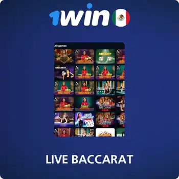 1Win Live Baccarat juegos crupieres