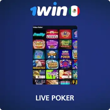 1Win Live Poker juegos de mesa 