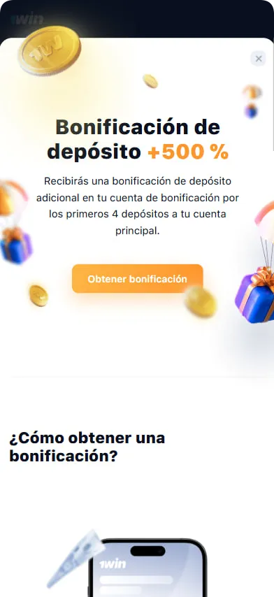 Bonos y promociones en 1Win