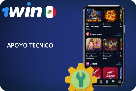 1Win apoyo técnico