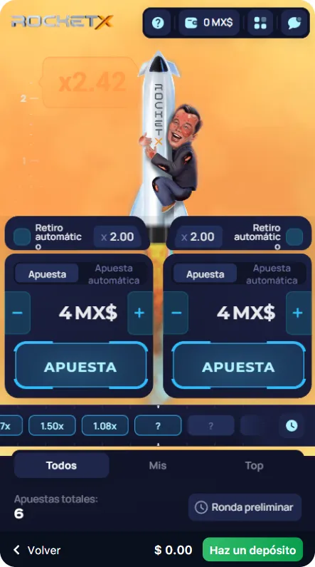 1Win Rocket X  aumentar las ganancias