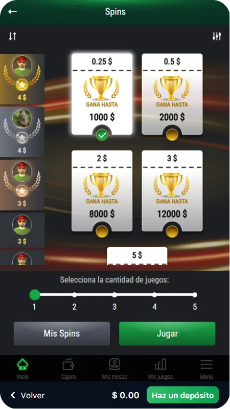 1Win poker spin