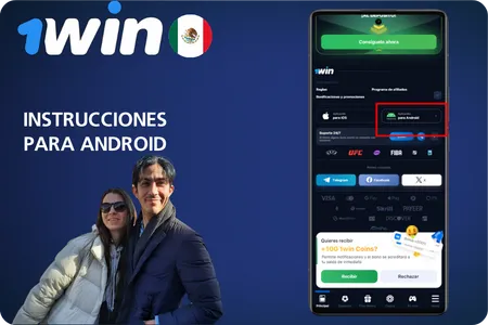 1Win Instrucciones para Android