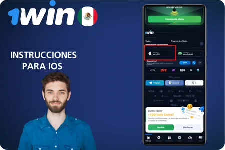 1Win Instrucciones para iOS