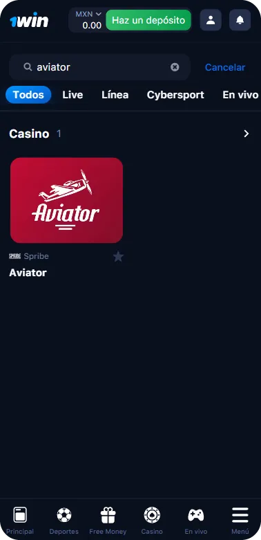 1Win Aviator buscar