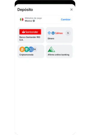 Online deposit MX